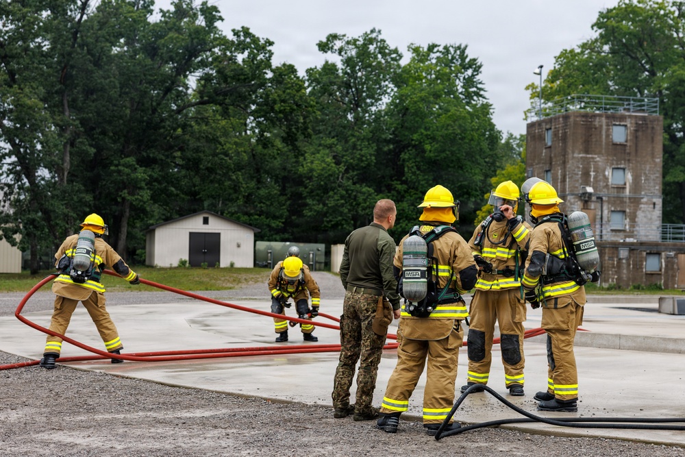 Latvian firefighters train at Northern Strike 26-2