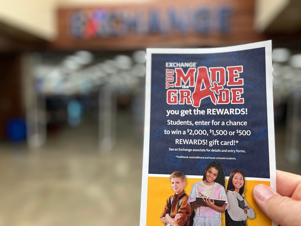 You Made the Grade program offers AAFES rewards for good grades
