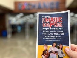 You Made the Grade program offers AAFES rewards for good grades
