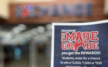 You Made the Grade program offers AAFES rewards for good grades