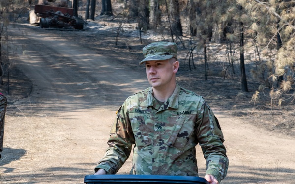 Spokane Guardsman volunteers to support wildfire recovery in the community he calls home
