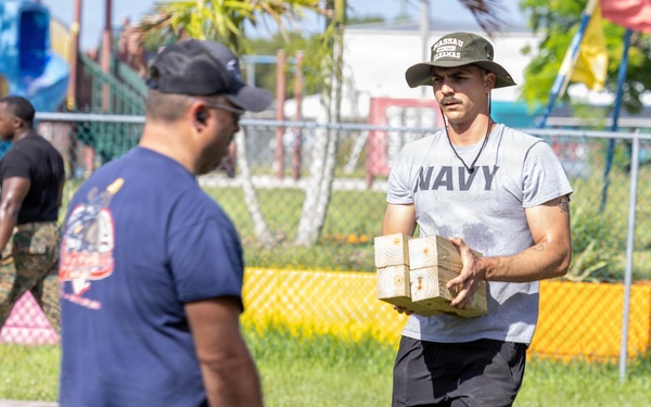 USS Cooperstown Sailors Volunteer in Freeport, Bahamas