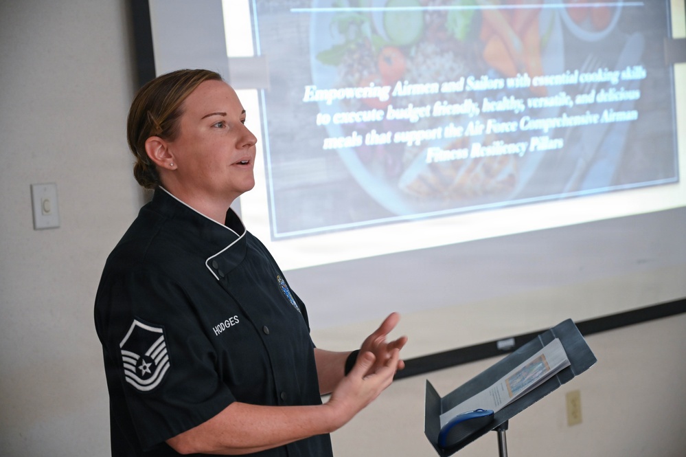 Cooking for Readiness: AFSC Airmen learn healthy food prep