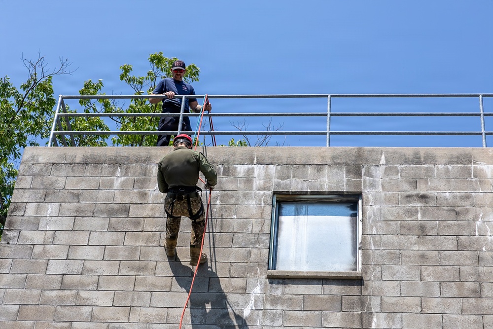 Latvian firefighters train at Northern Strike 26-2