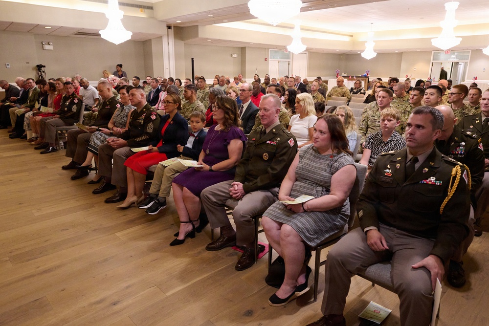 Attendees at the USACE Change of Responsibility