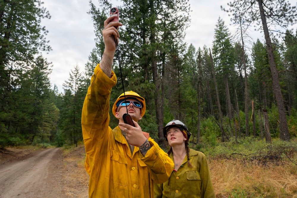 U.S. Army Soldiers from 7th Infantry Division activated as wildland firefighters on the Modrite Fire