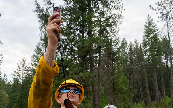 U.S. Army Soldiers from 7th Infantry Division activated as wildland firefighters on the Modrite Fire