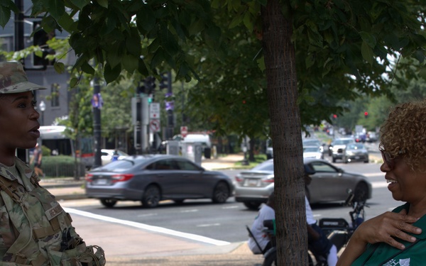 Georgia Air Guardsmen Interacts With The Community