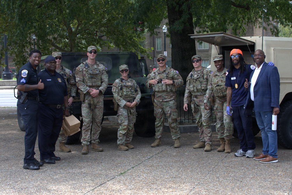 Georgia Air Guardsmen Interacts with Interagency partners