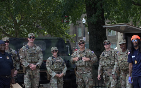 Georgia Air Guardsmen Interacts with Interagency partners