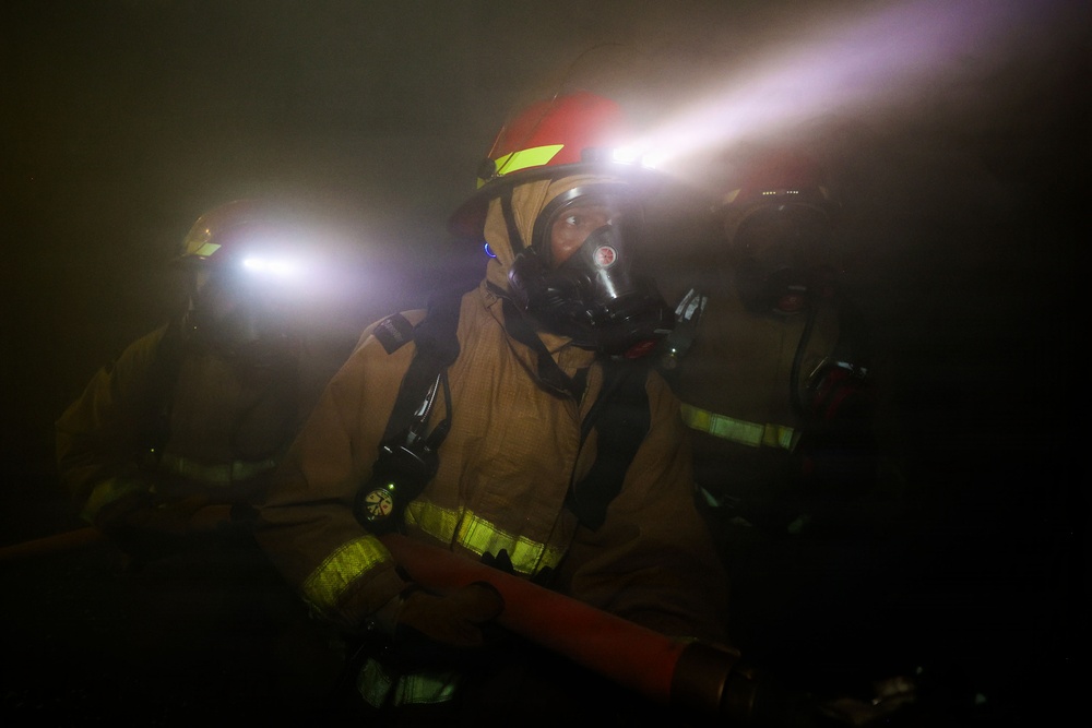 8010 Firefighting Drill, USS Bataan