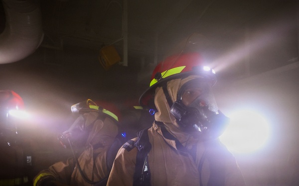 8010 Firefighting Drill, USS Bataan