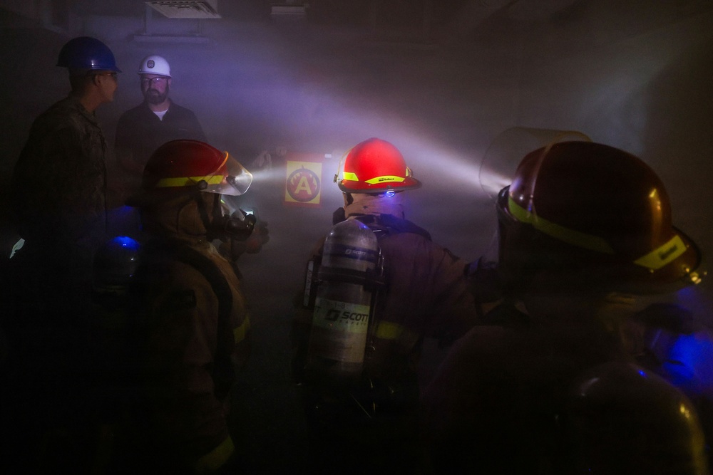 8010 Firefighting Drill, USS Bataan