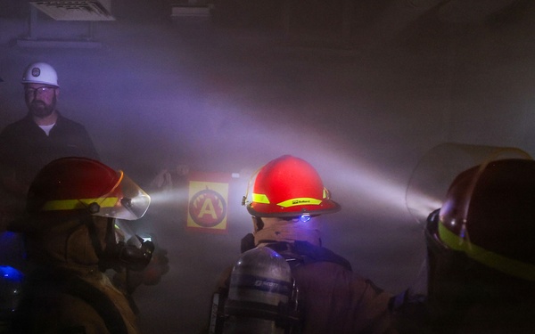 8010 Firefighting Drill, USS Bataan