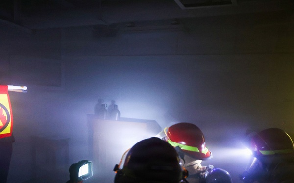 8010 Firefighting Drill, USS Bataan