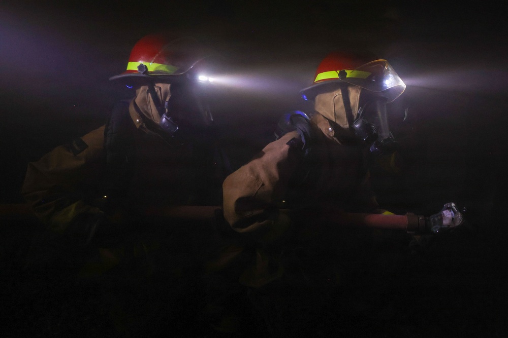8010 Firefighting Drill, USS Bataan