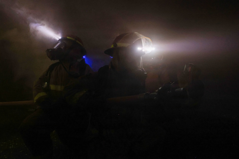 8010 Firefighting Drill, USS Bataan