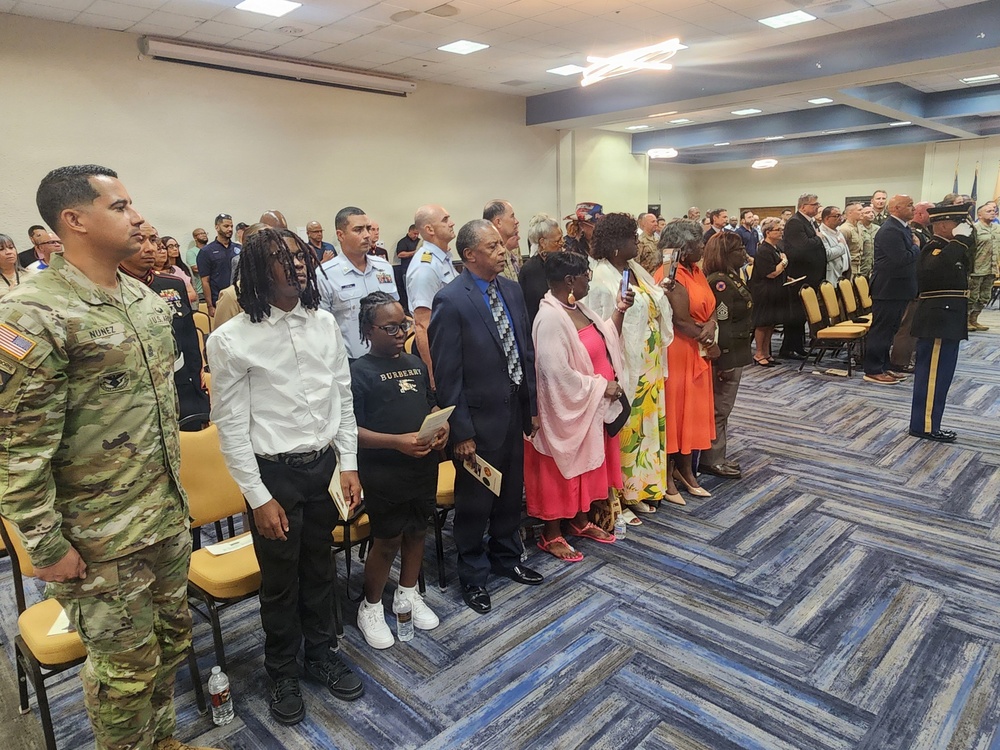 Fort Buchanan Honors Tradition, Welcomes New Senior Enlisted Leader During Change of Responsibility Ceremony