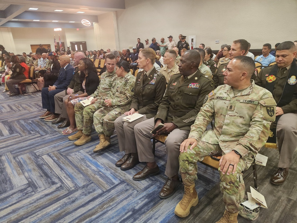 Fort Buchanan Honors Tradition, Welcomes New Senior Enlisted Leader During Change of Responsibility Ceremony