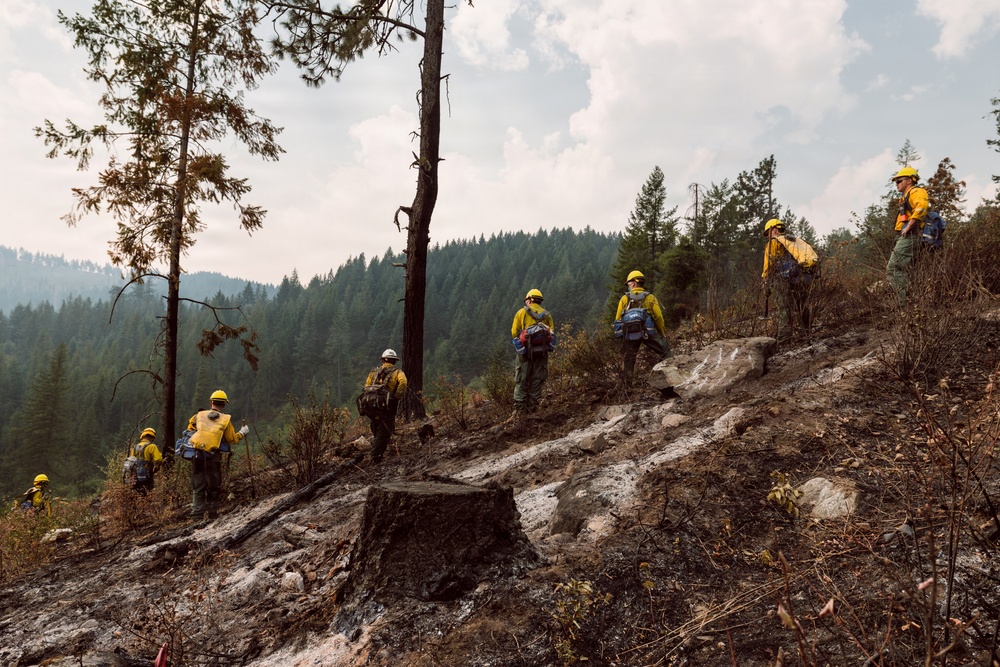 JBLM Soldiers support wildland fire suppression in Inchelium, WA