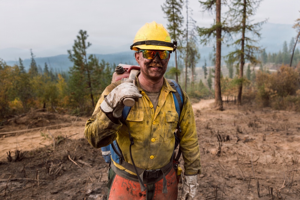 JBLM Soldiers support wildland fire suppression in Inchelium, WA