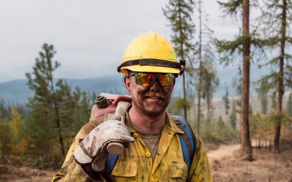 JBLM Soldiers support wildland fire suppression in Inchelium, WA