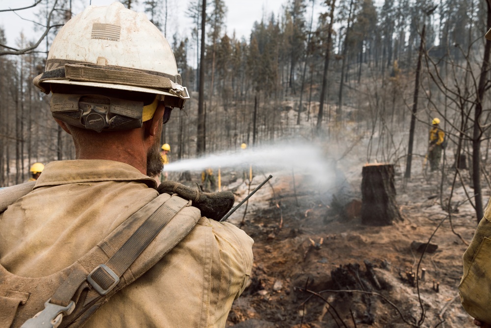 JBLM Soldiers support wildland fire suppression in Inchelium, WA