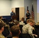 US Navy Blue Angels Sailors speak to Oregon Civil Air Patrol