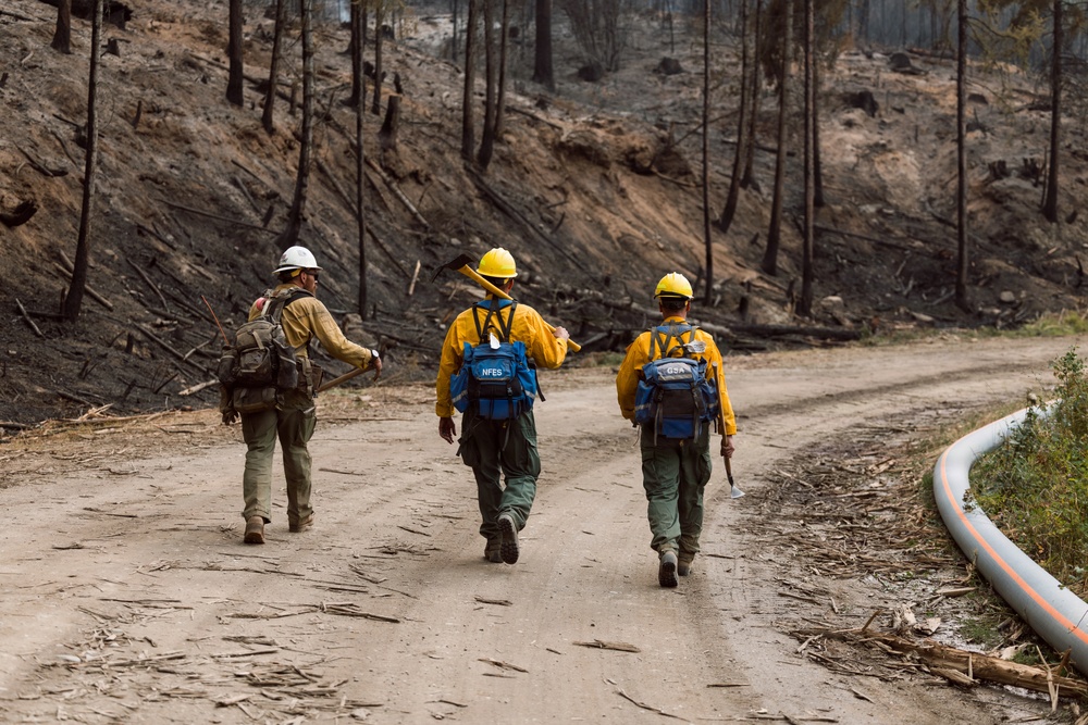 JBLM Soldiers support wildland fire suppression in Inchelium, WA