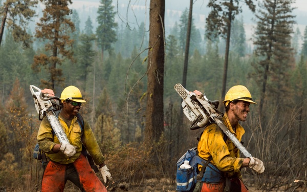 JBLM Soldiers support wildland fire suppression in Inchelium, WA