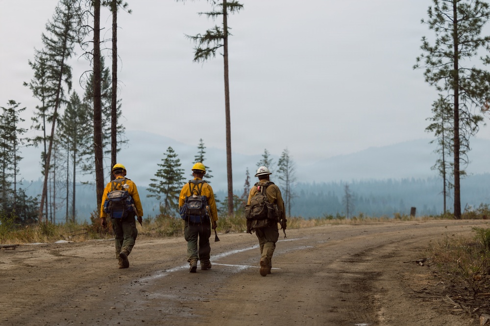 JBLM Soldiers support wildland fire suppression in Inchelium, WA