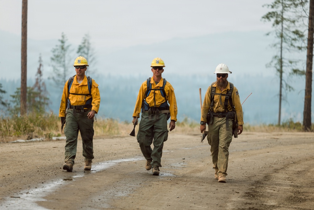 JBLM Soldiers support wildland fire suppression in Inchelium, WA