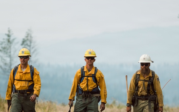 JBLM Soldiers support wildland fire suppression in Inchelium, WA