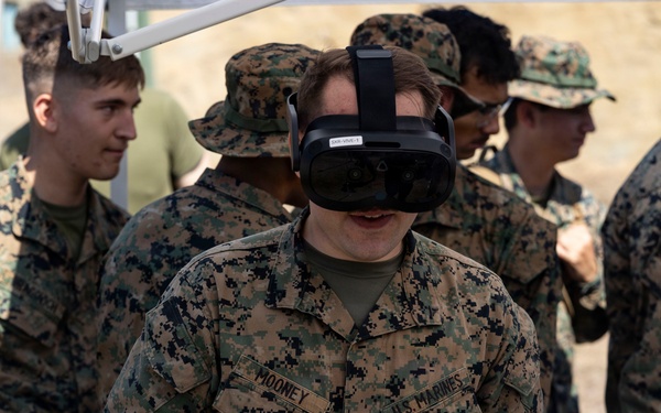 1st MLG Marines utilize new technology during CBRN virtual training