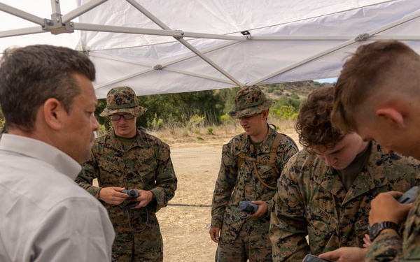 1st MLG Marines utilize new technology during CBRN virtual training