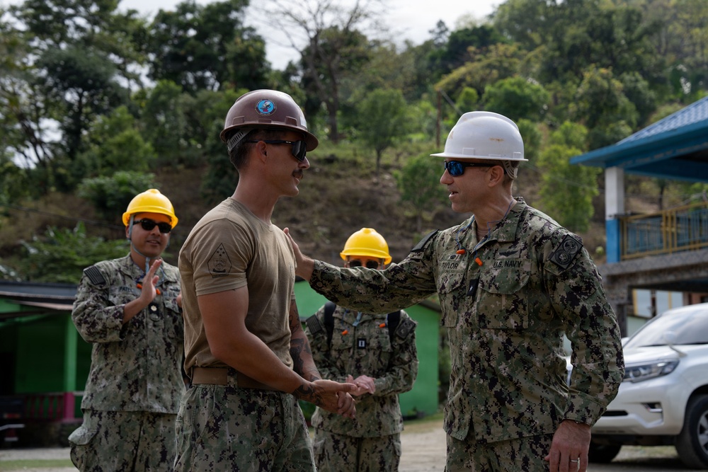 CLWP/CTF73 visits Escola Básica Filial Kasnafar engineering site during Pacific Partnership 2026 in Dili, Timor-Leste
