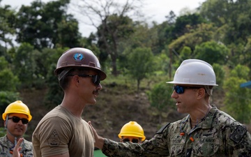 CLWP/CTF73 visits Escola Básica Filial Kasnafar engineering site during Pacific Partnership 2026 in Dili, Timor-Leste