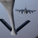 KC-135 refuels F-16s in support of regional security