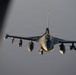 KC-135 refuels F-16s in support of regional security
