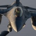 KC-135 refuels F-16s in support of regional security