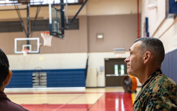 Brig. Gen. Ralph Rizzo Tours Camp H.M. Smith