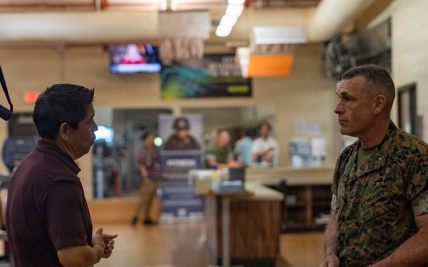 Brig. Gen. Ralph Rizzo Tours Camp H.M. Smith