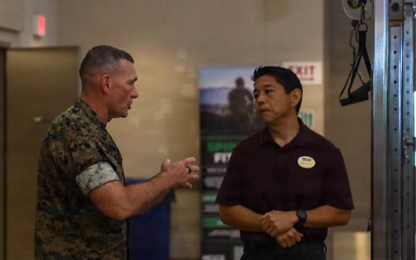 Brig. Gen. Ralph Rizzo Tours Camp H.M. Smith