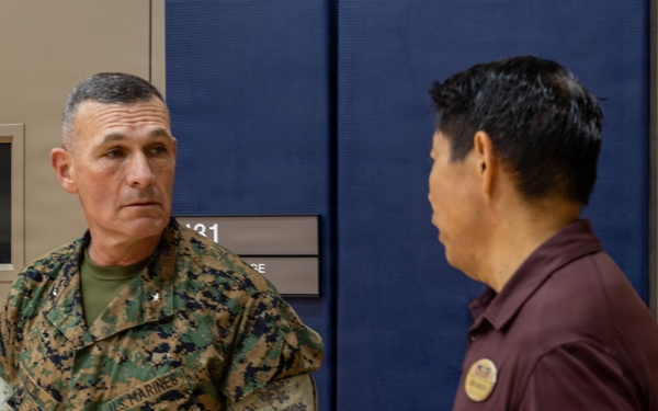Brig. Gen. Ralph Rizzo Tours Camp H.M. Smith