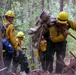 U.S. Army Soldiers from 7th Infantry Division work to suppress wildfire