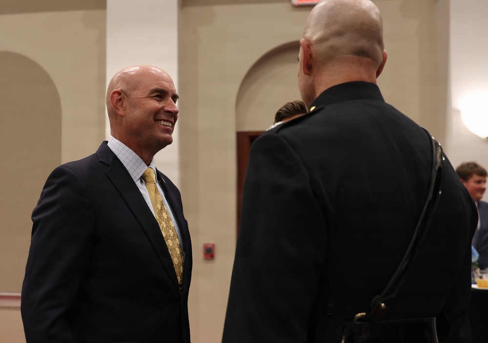 Lt. Gen. Swan hosts the Honorable Jake Ellzey for Evening Parade at Marine Barracks Washington