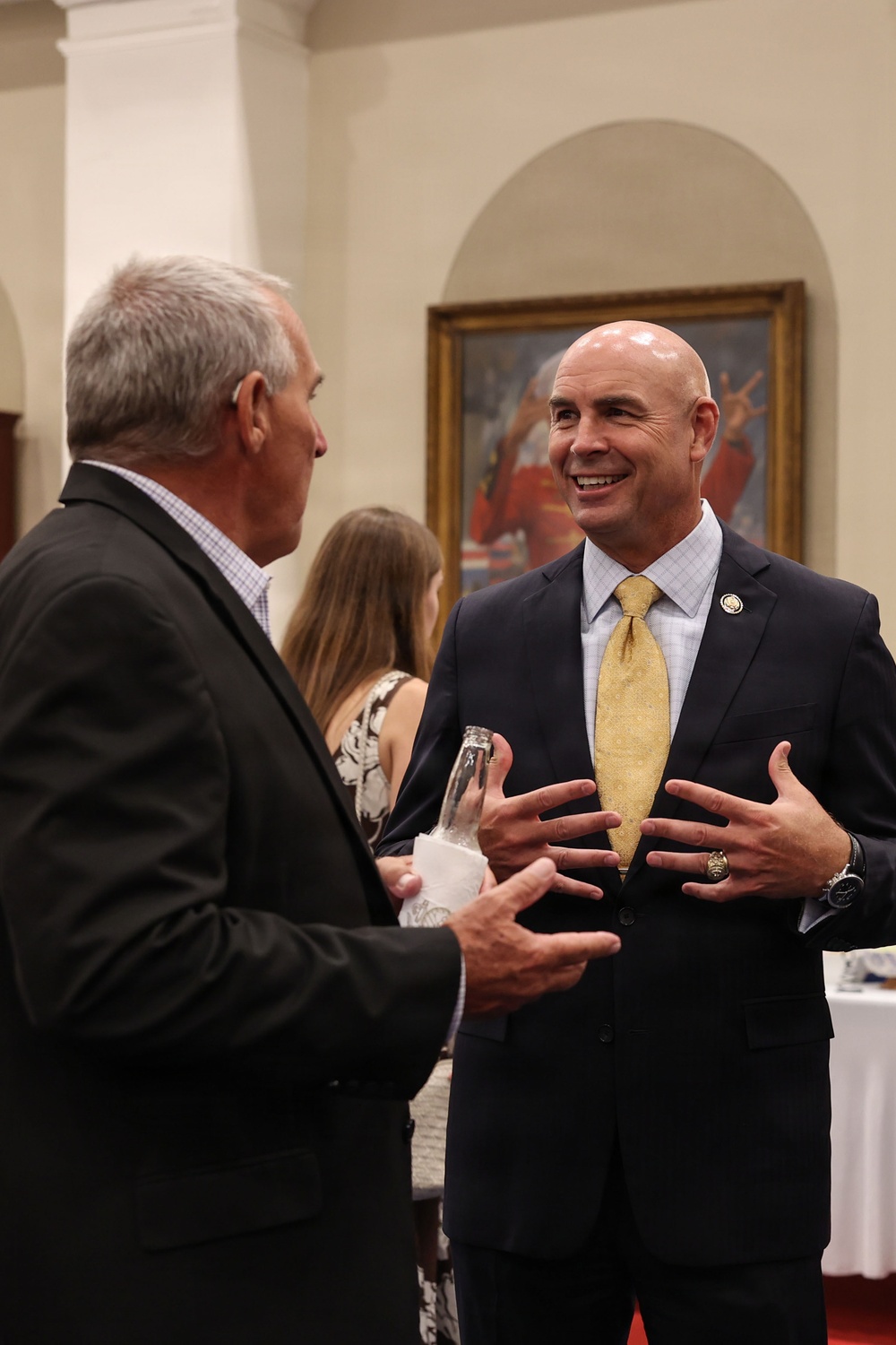 Lt. Gen. Swan hosts the Honorable Jake Ellzey for Evening Parade at Marine Barracks Washington