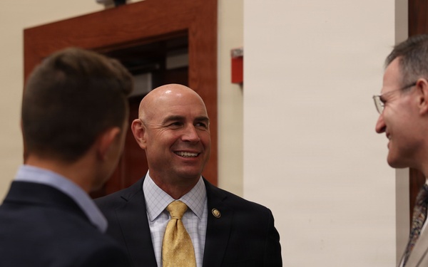 Lt. Gen. Swan hosts the Honorable Jake Ellzey for Evening Parade at Marine Barracks Washington