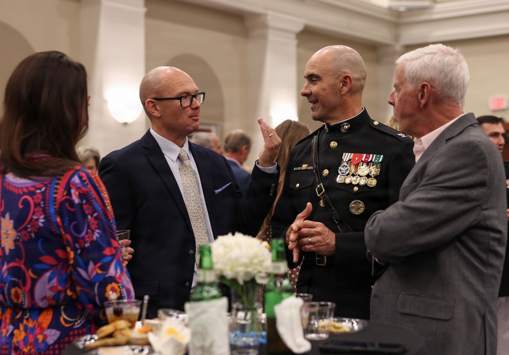 Lt. Gen. Swan hosts the Honorable Jake Ellzey for Evening Parade at Marine Barracks Washington