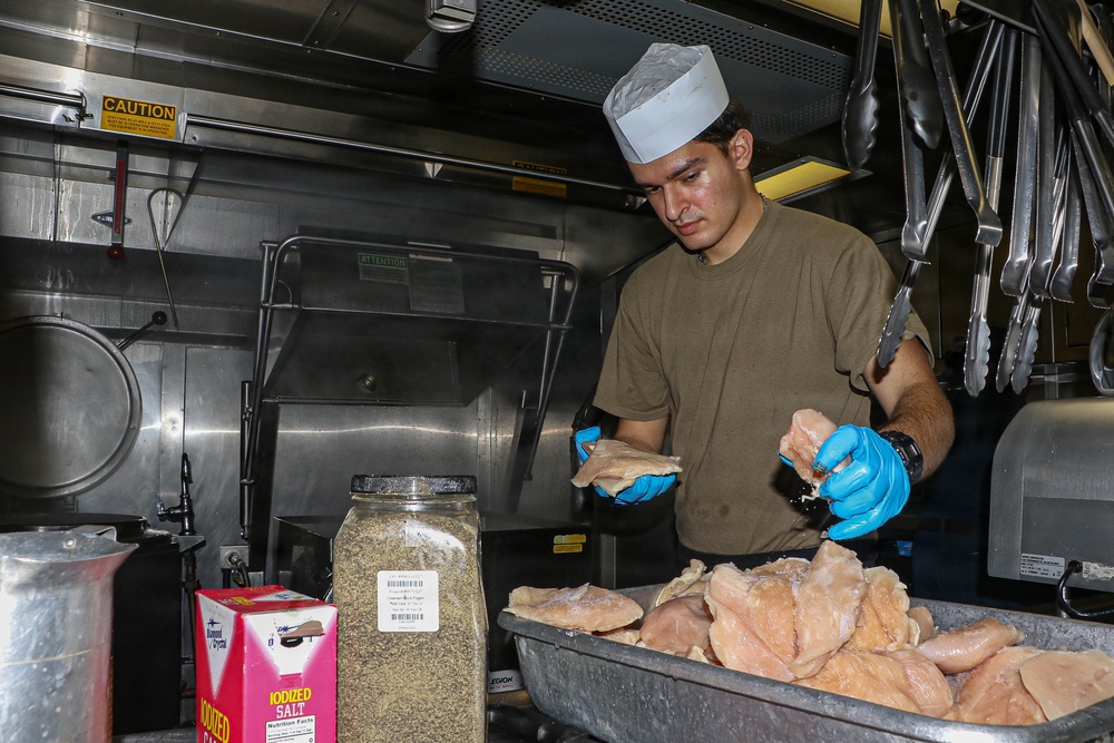 Frank E. Petersen Jr. Sailor Conducts Daily Operations